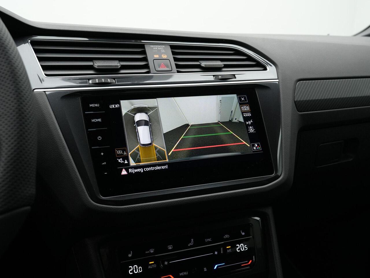 Volkswagen TIGUAN 2.0 TDI 200 pk DSG 4Motion R-Line | Panoramadak | Trekhaak | Navigatie Discover Pro | Leder | Geheugenstoelen | Harman/Kardon | 360 camera | IQ Light