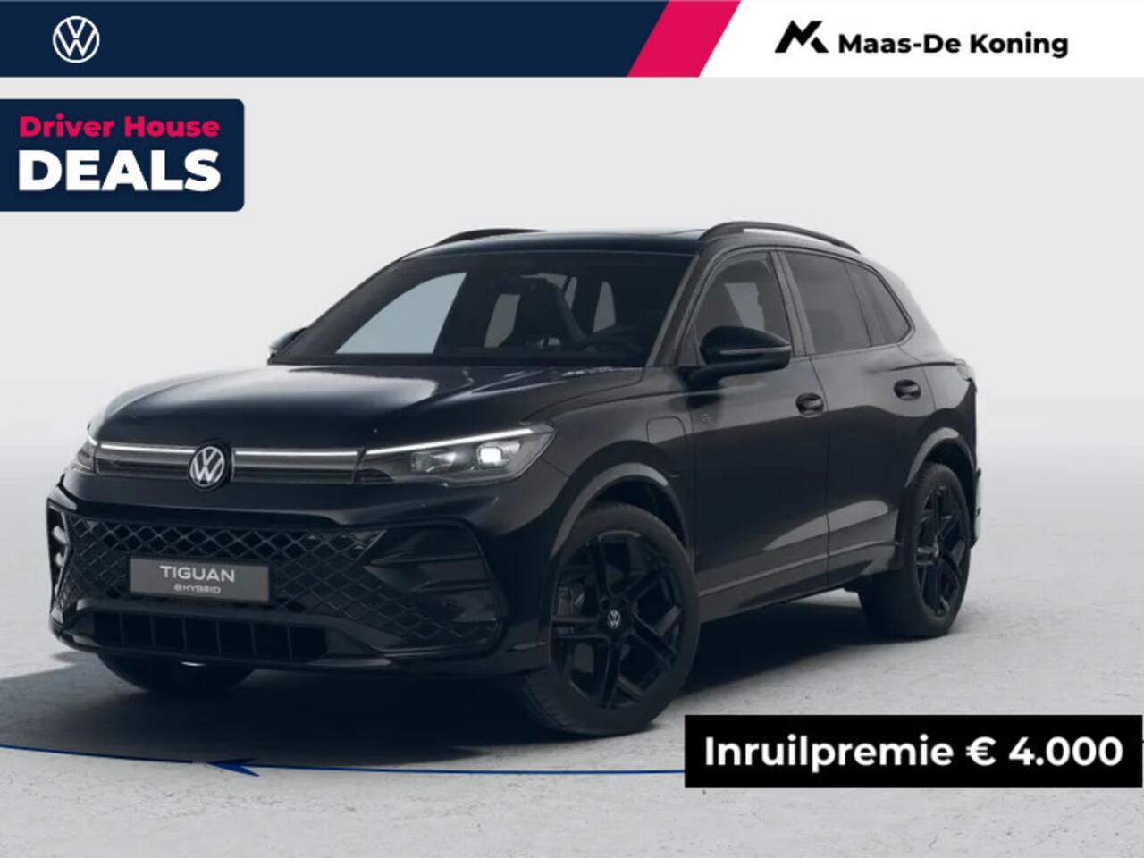 Volkswagen TIGUAN R-Line Edition 1.5 eHybrid 272 pk 6 versn. DSG · Black Style Pakket · Comfort Pakket · Trekhaak inklapbaar, met elektrische ontgrendeling, incl. aanhangermanoeuvreerhulp Trailer Assist ·