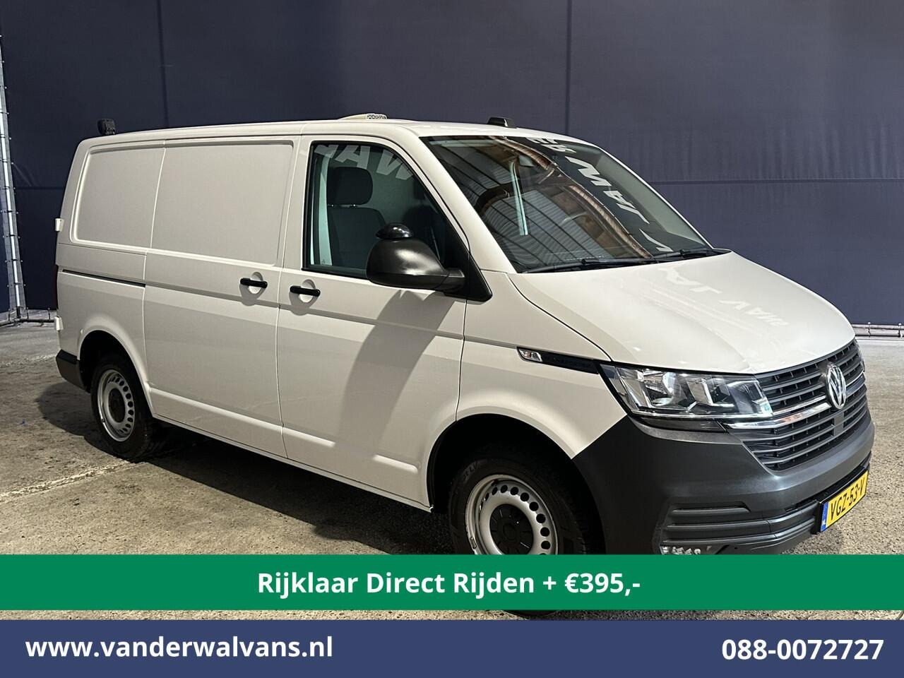Volkswagen TRANSPORTER 2.0 TDI 111pk L1H1 Euro6 *Rijklaar Direct Rijden* Airco | Camera | Apple Carplay | Android Auto | Cruisecontrol Trekhaak, Parkeersensoren