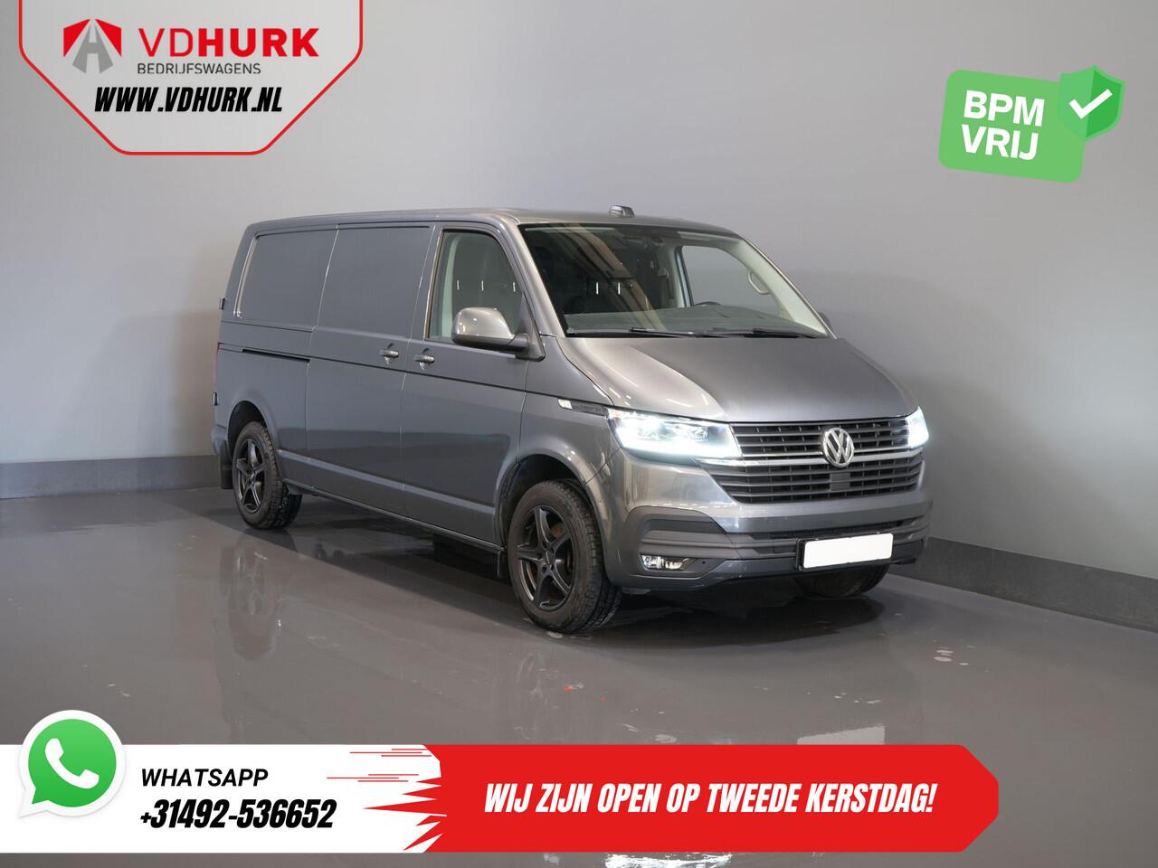 Volkswagen TRANSPORTER T6.1 2.0 TDI 150 pk DSG Aut. L2 BPM VRIJ! LED/ Adapt.Cruise/ Standkachel/ Stoelverw./ Carplay/ Camera/ PDC/ LMV/ Trekhaak/ Airco