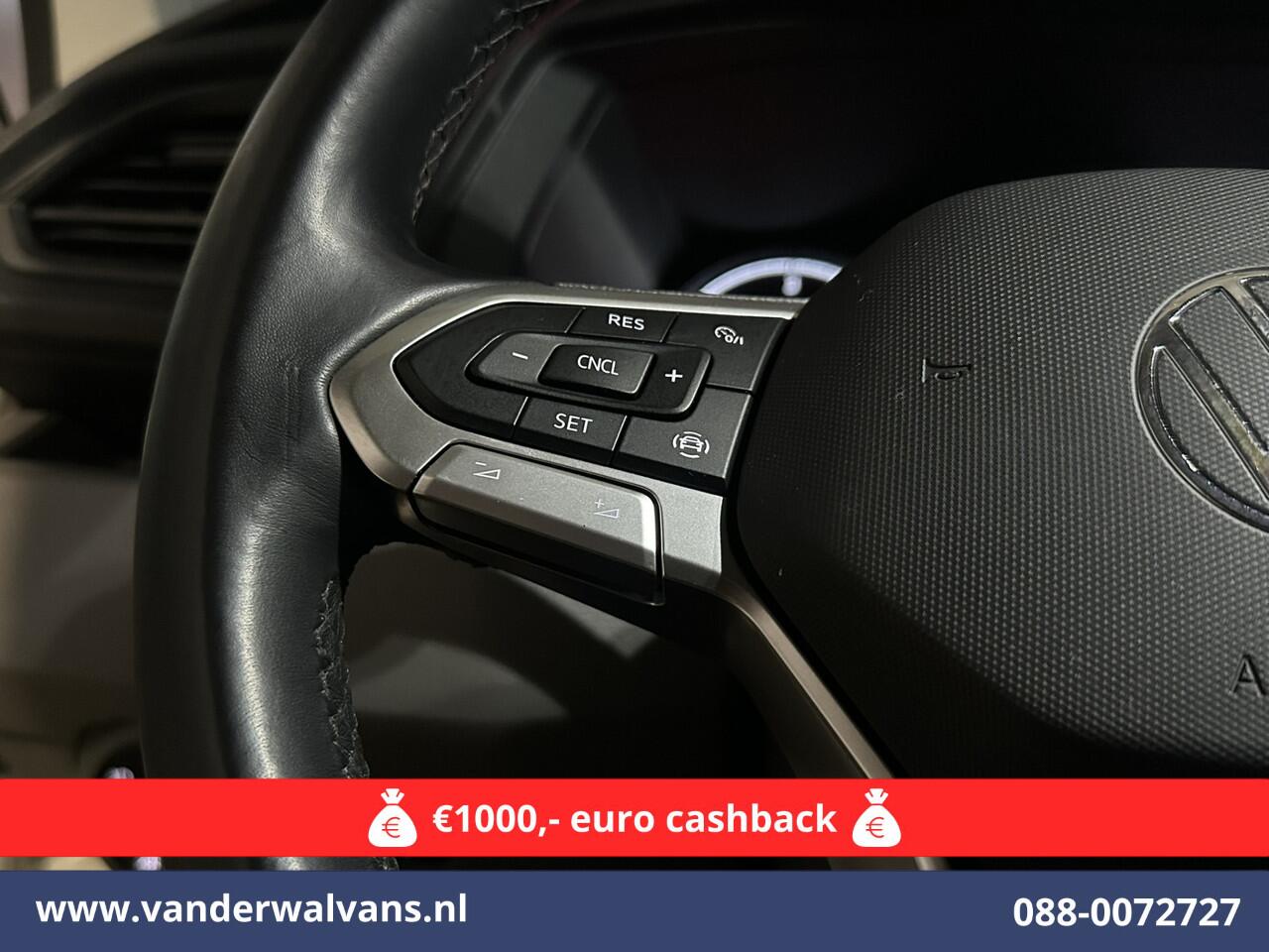 Volkswagen TRANSPORTER 2.0 TDI L2H1 Euro6 *Rijklaar Direct Rijden* Airco | Navigatie | Apple Carplay | Android Auto | Trekhaak Cruisecontrol, Parkeersensoren