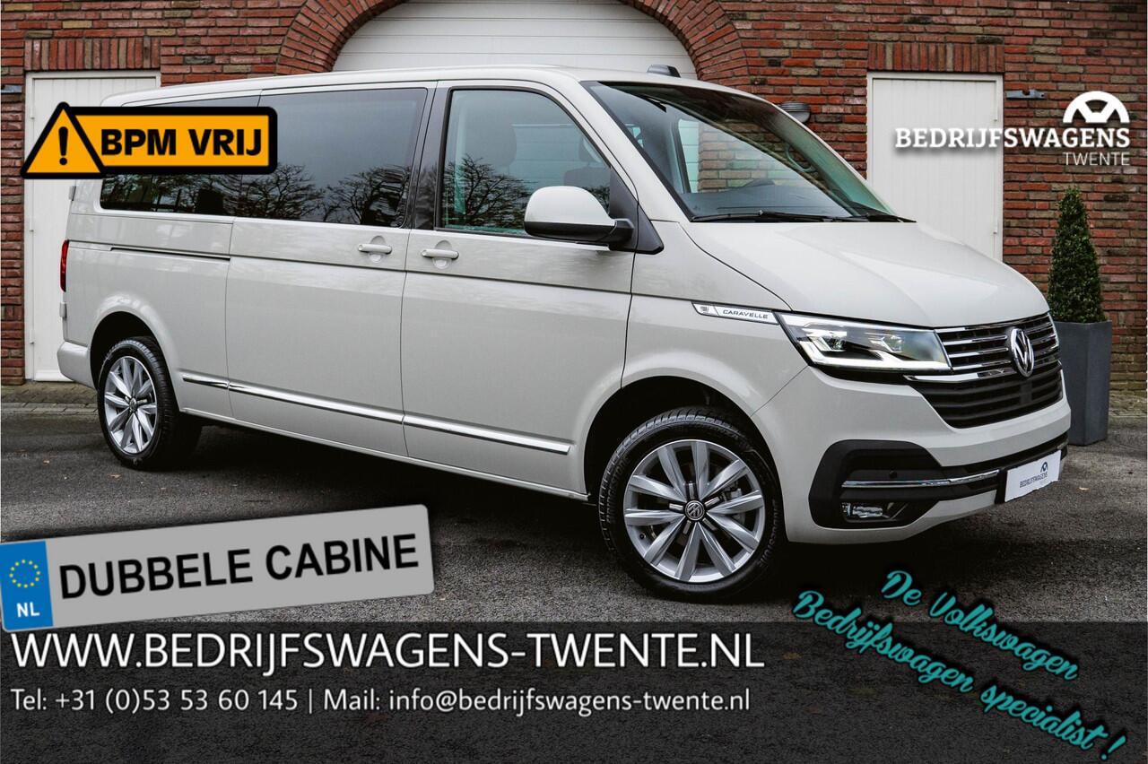 Volkswagen TRANSPORTER T6.1 2.0 TDI 150 PK DSG CARAVELLE L2H1 DUB/CAB A-Deuren ACC | LED | Digital Cockpit | Leder | Apple Carplay/Android Auto