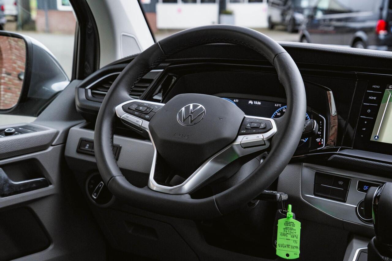 Volkswagen TRANSPORTER T6.1 CARAVELLE 2.0 TDI 150 PK DSG L2H1 DUB/CAB A-Klep ACC | LED | Digital Cockpit | Leder | Apple Carplay/Android Auto