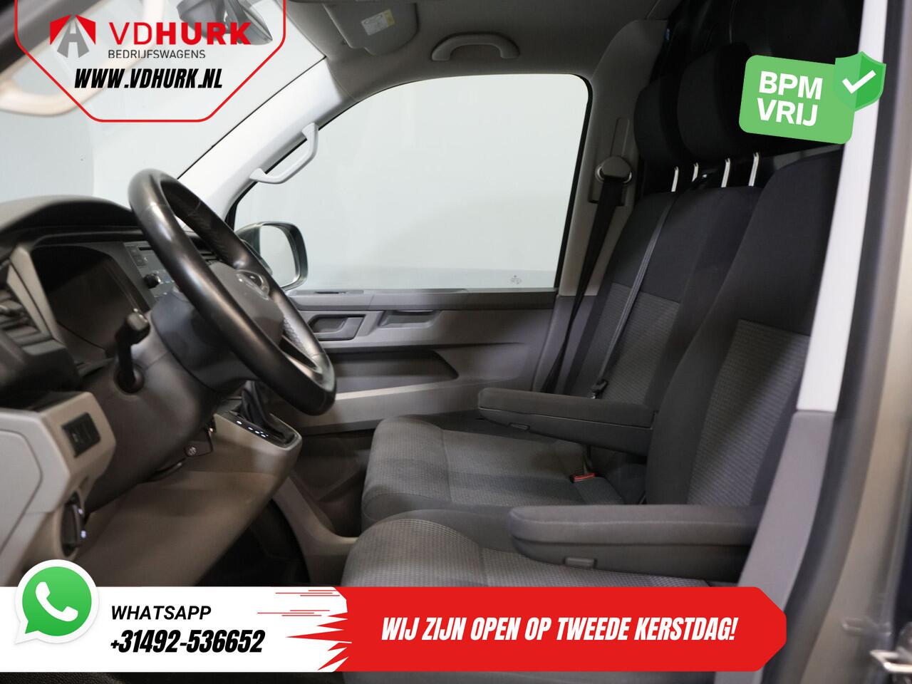 Volkswagen TRANSPORTER T6.1 2.0 TDI 150 pk DSG Aut. L2 BPM VRIJ! LED/ Adapt.Cruise/ Standkachel/ Stoelverw./ Carplay/ Camera/ PDC/ LMV/ Trekhaak/ Airco
