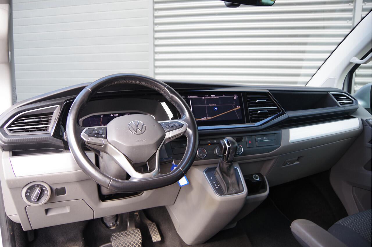 Volkswagen TRANSPORTER 2.0 TDI L2H1 DC-5P, BULLI 150PK AUT. 2X SCHUIFDEUR, TREKHAAK, ADAPT. CRUISE, VIRTUAL, CAMERA, NAVI, AIRCO, DUBBELE CABINE