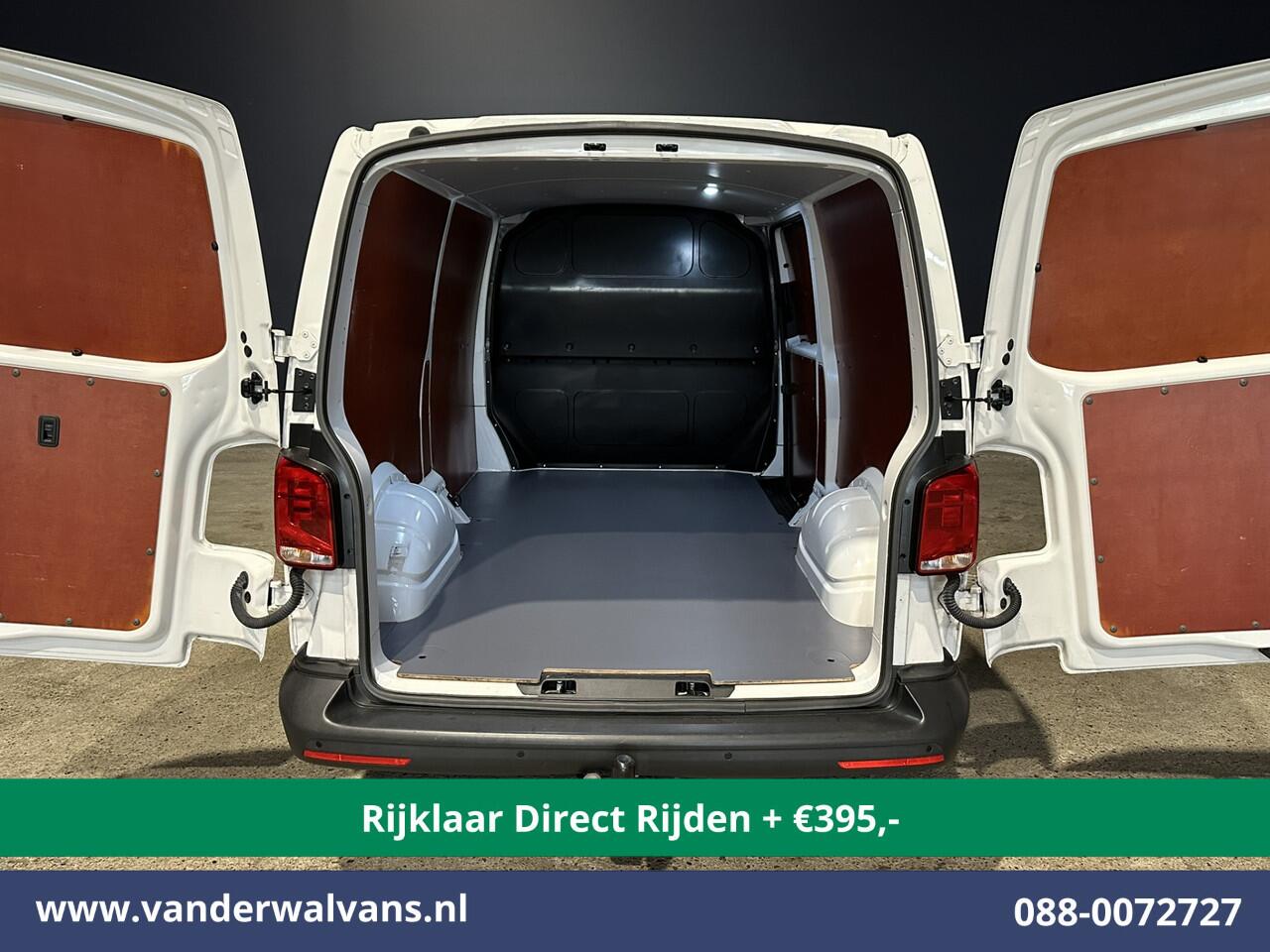 Volkswagen TRANSPORTER 2.0 TDI L2H1 Euro6 *Rijklaar Direct Rijden* Airco | Navigatie | Apple Carplay | Android Auto | Trekhaak Cruisecontrol, Parkeersensoren