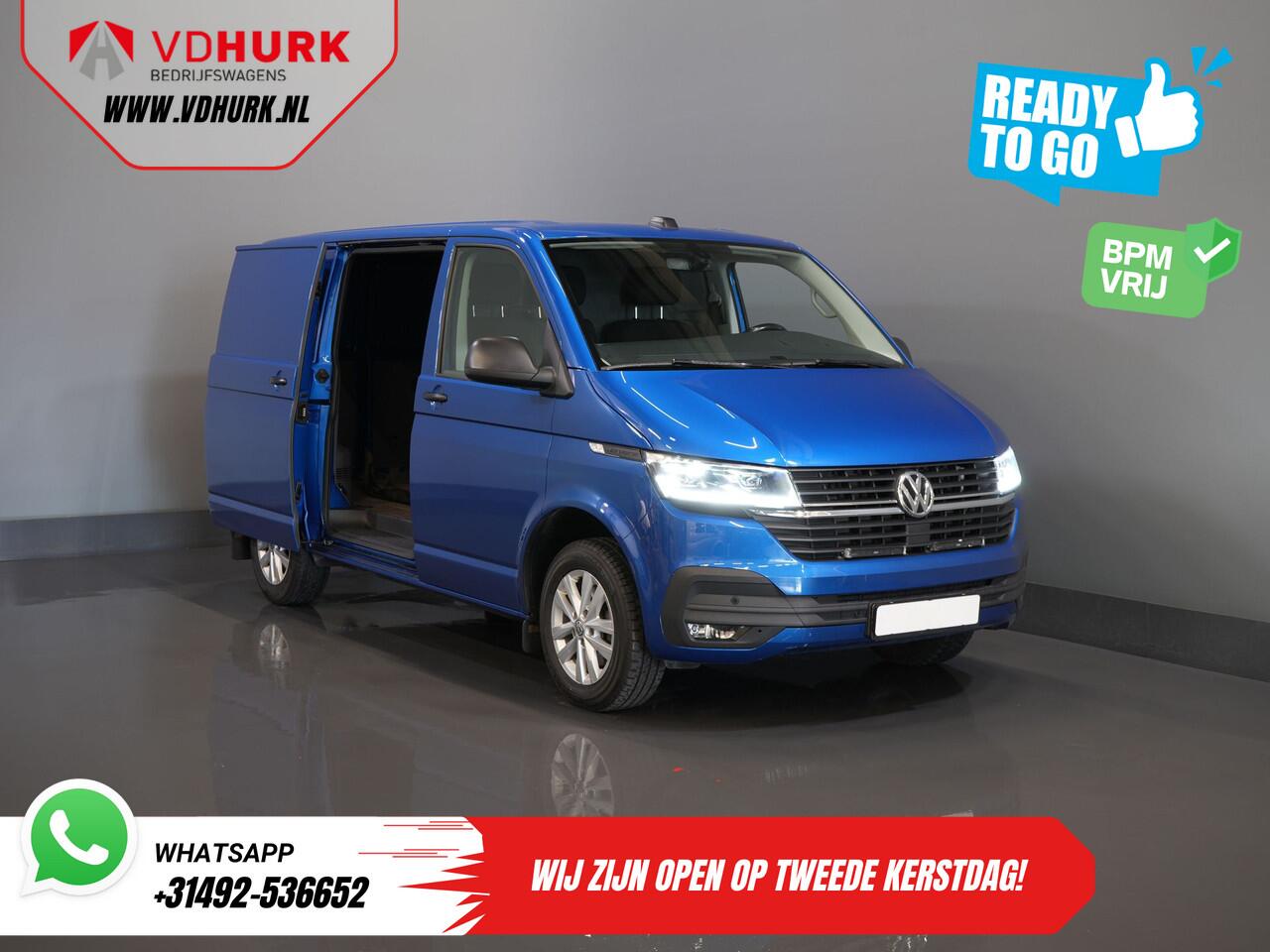 Volkswagen TRANSPORTER 2.0 TDI 150 pk DSG Aut. BPM VRIJ! READY2GO LED/ Adapt.Cruise/ 2.5t Trekverm./ Standkachel/ Stoelverw./ CarPlay/ Camera/ Trekhaak