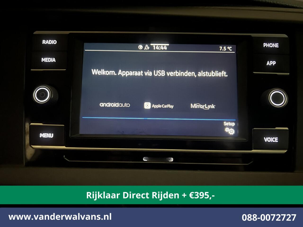 Volkswagen TRANSPORTER 2.0 TDI 111pk L1H1 Euro6 *Rijklaar Direct Rijden* Airco | Camera | Apple Carplay | Android Auto | Cruisecontrol Trekhaak, Parkeersensoren