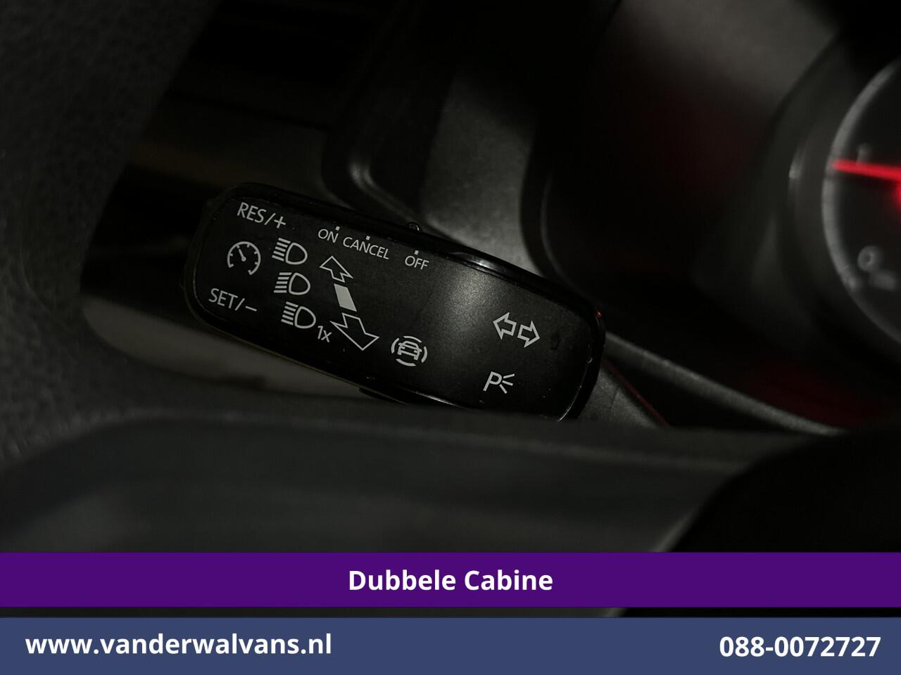 Volkswagen TRANSPORTER 2.0 TDI L2H1 Dubbele Cabine Euro6 Airco | 2200kg Trekhaak | Apple Carplay Cruisecontrol, Android Auto, 5-Zits, Parkeersensoren, Achterklep