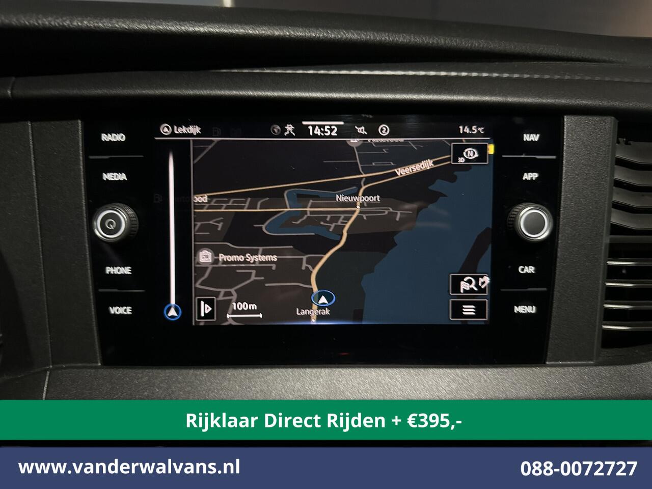 Volkswagen TRANSPORTER 2.0 TDI L2H1 Euro6 *Rijklaar Direct Rijden* Airco | Navigatie | Apple Carplay | Android Auto | Trekhaak Cruisecontrol, Parkeersensoren