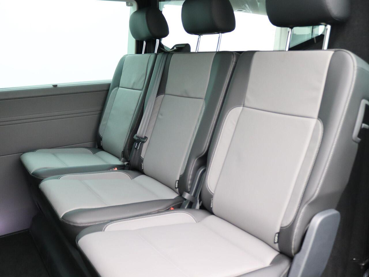 Volkswagen TRANSPORTER 2.0 TDI L2H1 Caravelle DC 204PK DSG Dubbele cabine, achteruitrijcamera, 2x elek. schuifdeur, leder, winterpakket, virtual cockpit, elek. stoel, 18'' lichtmetaal