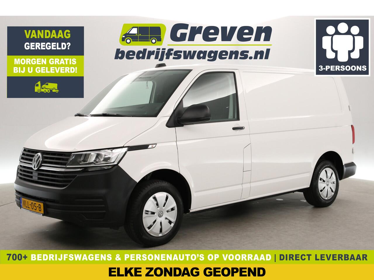 Volkswagen TRANSPORTER 2.0 TDI 140PK L1H1 | Airco | Cruise | Carplay | 3-Zits | Parkeersens.