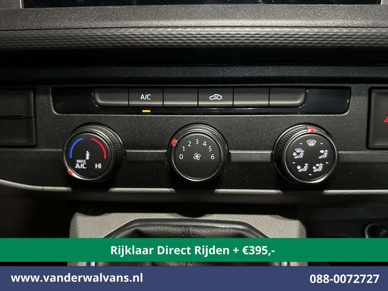 Volkswagen TRANSPORTER 2.0 TDI L2H1 Dubbele Cabine Euro6 *Rijklaar Direct Rijden* Airco | 5-Zits | Navigatie | Trekhaak | Apple Carplay Android Auto, Cruisecontrol, Parkeersensoren