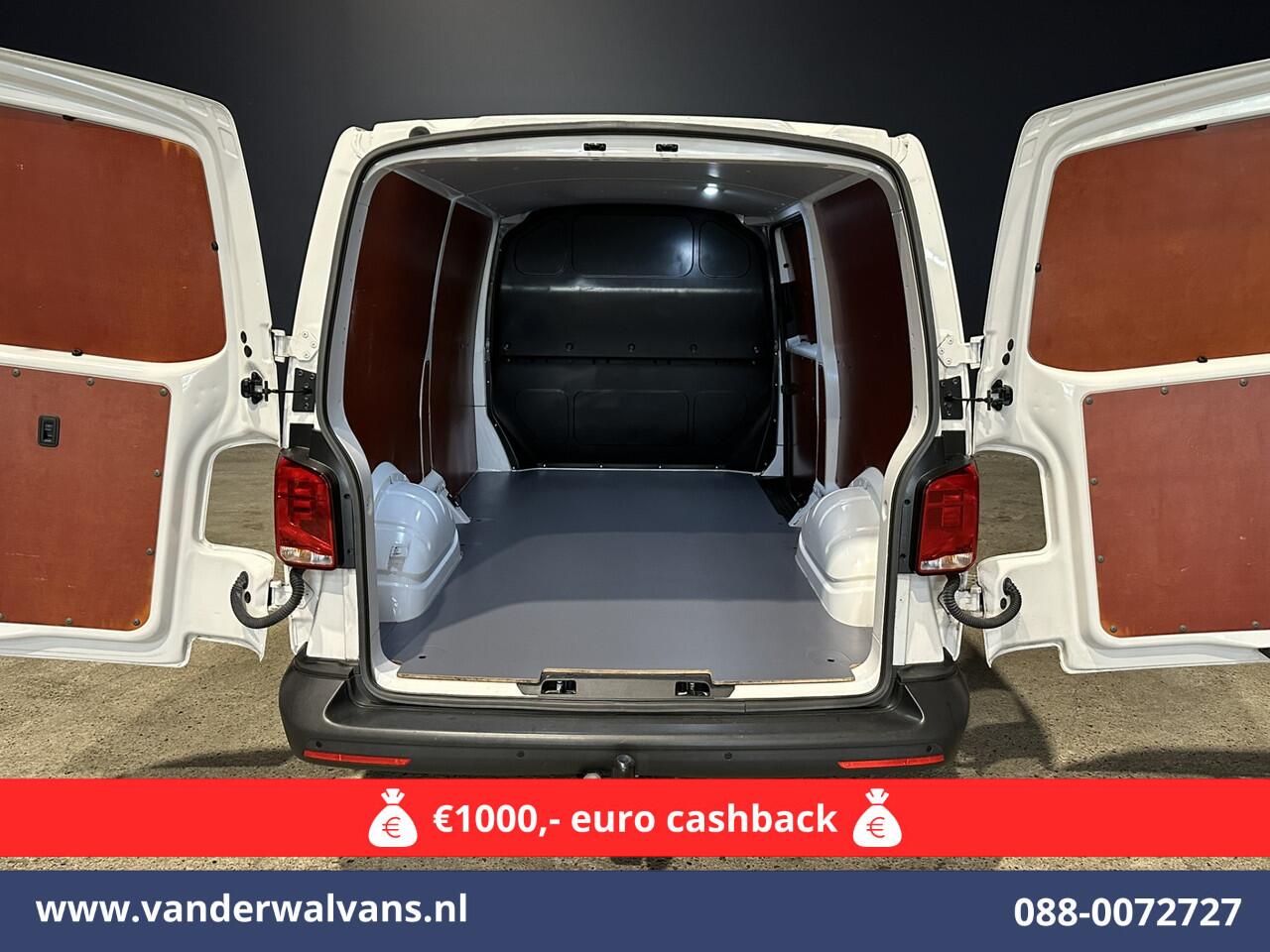Volkswagen TRANSPORTER 2.0 TDI L2H1 Euro6 *Rijklaar Direct Rijden* Airco | Navigatie | Apple Carplay | Android Auto | Trekhaak Cruisecontrol, Parkeersensoren