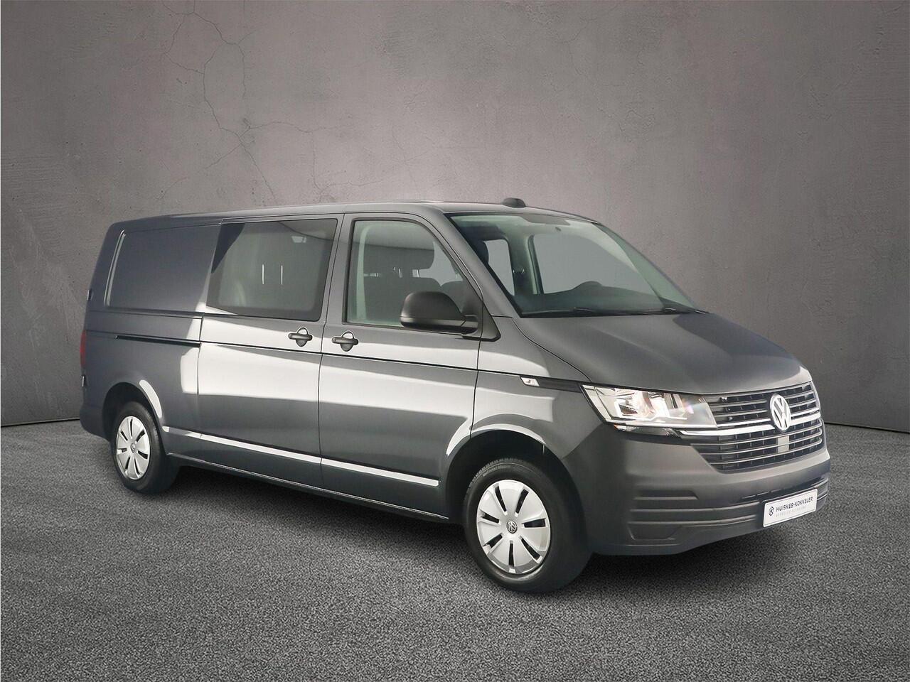 Volkswagen TRANSPORTER 2.0 TDI 110pk L2 Dubbele Cabine | 6-zitplaatsen | Betimmering | Trekhaak | Navigatie (Apple carplay / Android Auto)