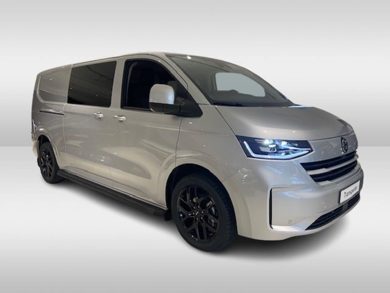 Volkswagen TRANSPORTER 2.0 TDI 170 PK AutomaatL2H1 30 Bulli / Dubbel Cabine Exclusive , zwarte velgen 19 inch , side steps zwart