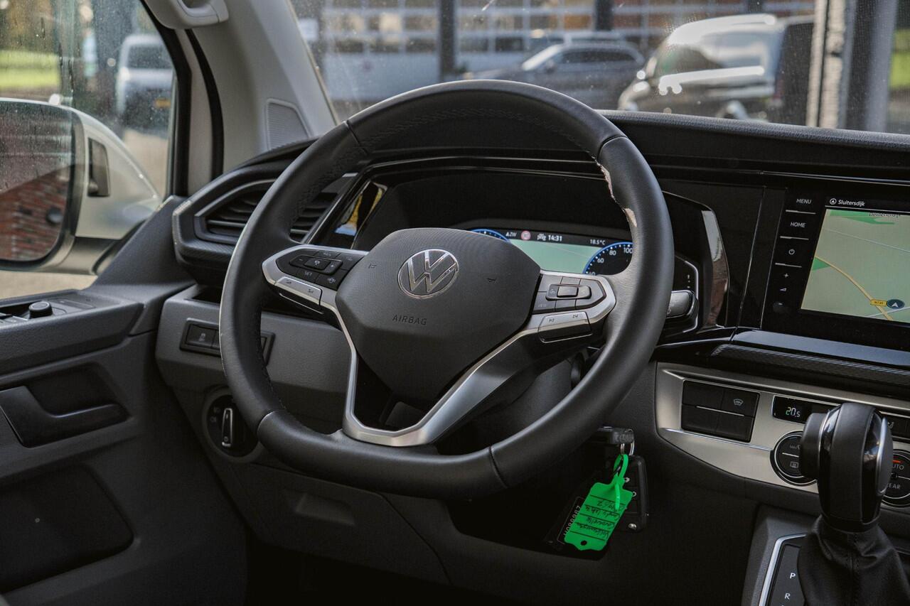 Volkswagen TRANSPORTER 2.0 TDI 204 pk L2H1 Highline 2x Elek. Schuifdeur Leder Duo, Parkeerhulp, LED, Navi, Elek. Achterklep, 5-Zits