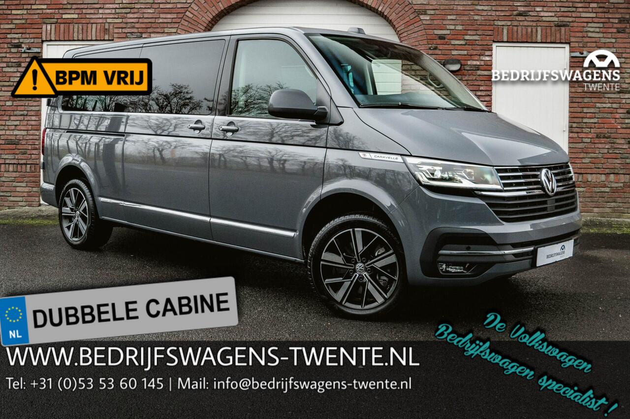Volkswagen TRANSPORTER T6.1 2.0 TDI 204 PK DSG CARAVELLE L2H1 A-Deuren DUB/CAB ACC | LED | Leder | Apple Carplay/ Android Auto | Privacy glass |