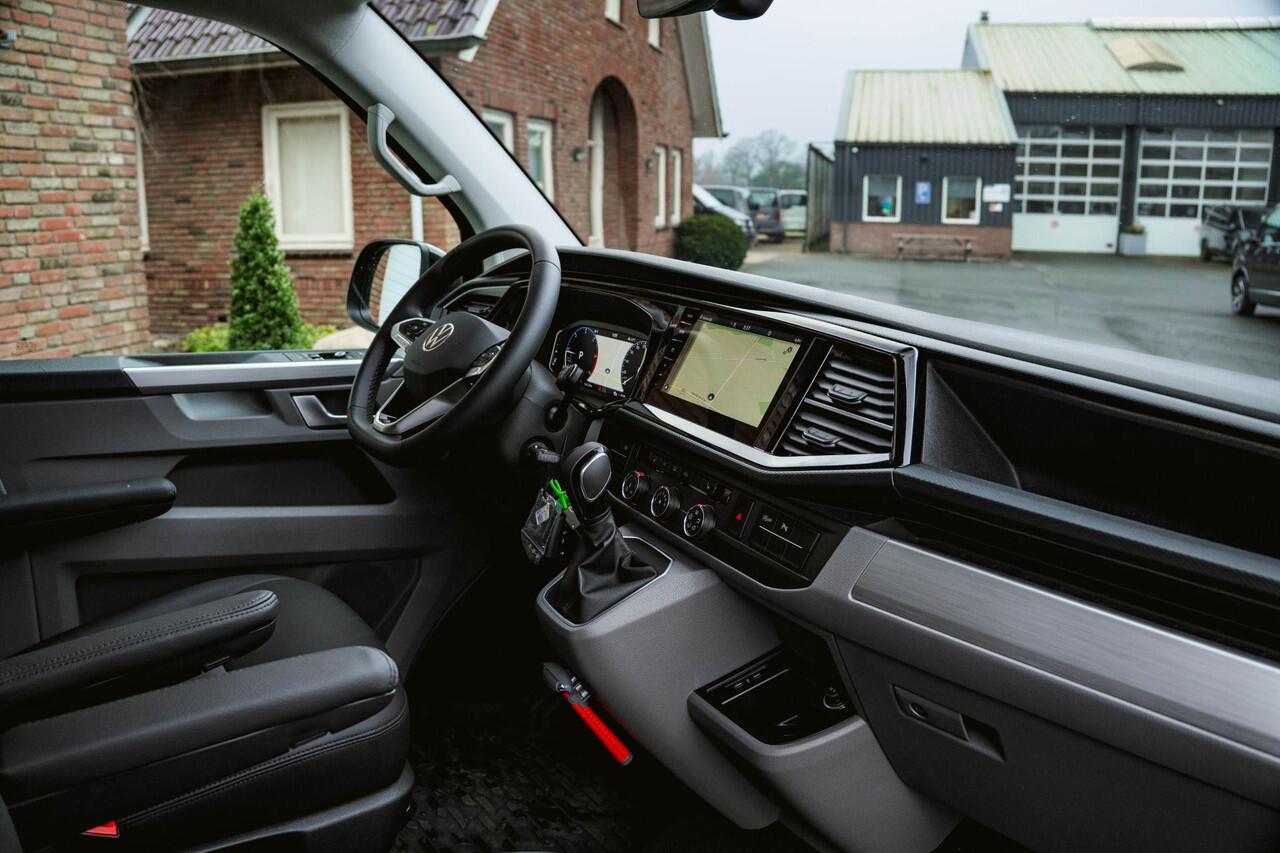 Volkswagen TRANSPORTER T6.1 2.0 TDI 204PK DSG L2H1 HIGHLINE DUB/CAB Standkachel | Leder | LED | Trekhaak | Full Option |