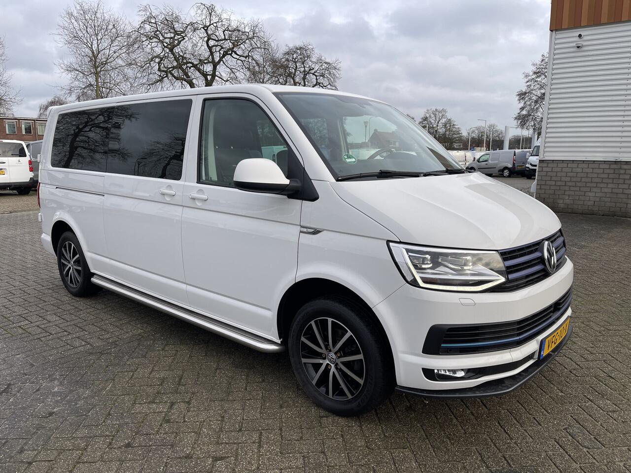 Volkswagen TRANSPORTER 2.0 TDI 150pk automaat L2H1 DC 5 persoons Highline / vaste prijs rijklaar ¤ 34.950 ex btw / lease vanaf ¤ 570 / lederen bekleding / adaptive cruise / airco / navigatie / euro 6 / bpm vrij !