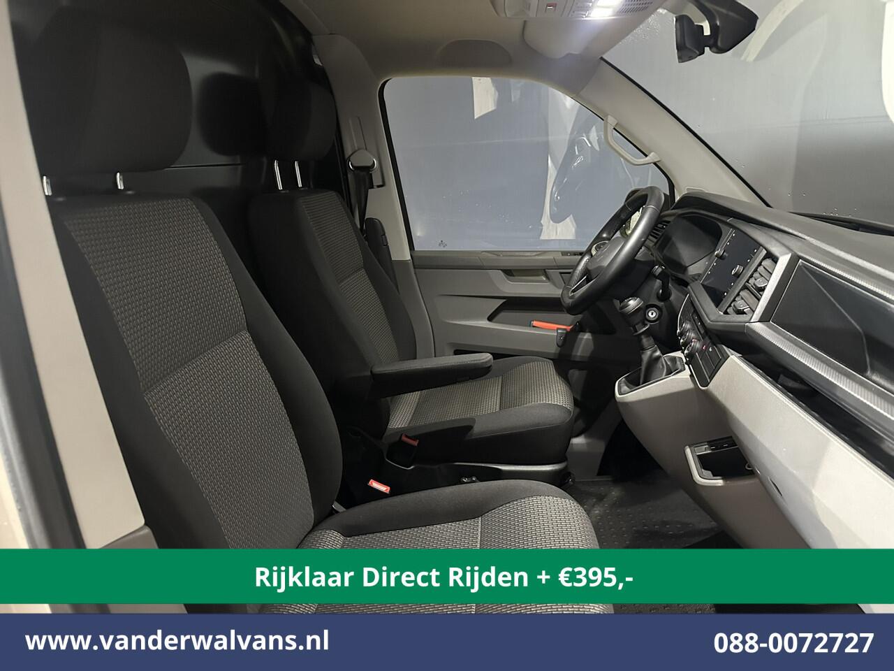 Volkswagen TRANSPORTER 2.0 TDI L2H1 Euro6 *Rijklaar Direct Rijden* Airco | Navigatie | Apple Carplay | Android Auto | Trekhaak Cruisecontrol, Parkeersensoren