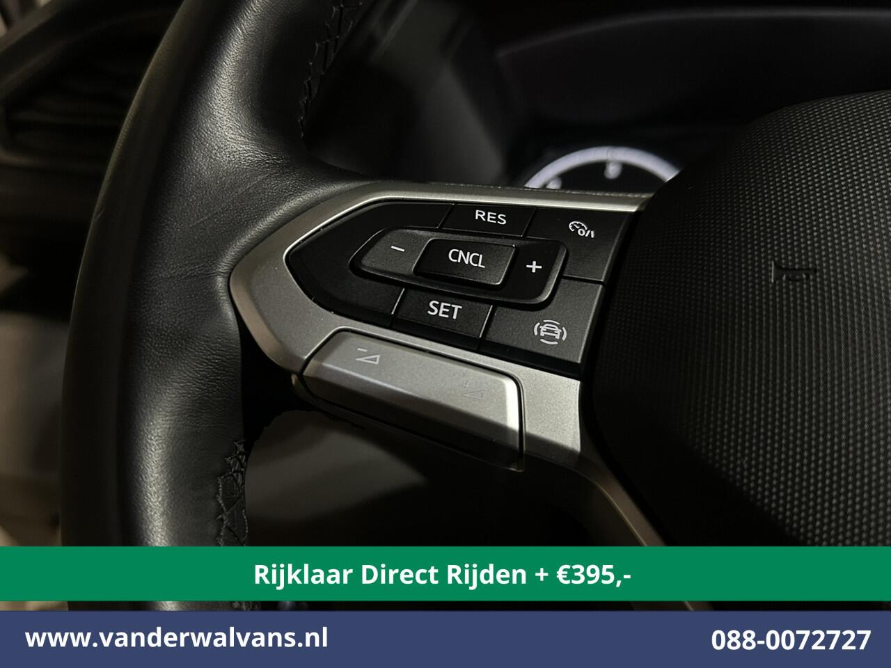 Volkswagen TRANSPORTER 2.0 TDI L2H1 Dubbele Cabine Euro6 *Rijklaar Direct Rijden* Airco | 5-Zits | Navigatie | Trekhaak | Apple Carplay Android Auto, Cruisecontrol, Parkeersensoren