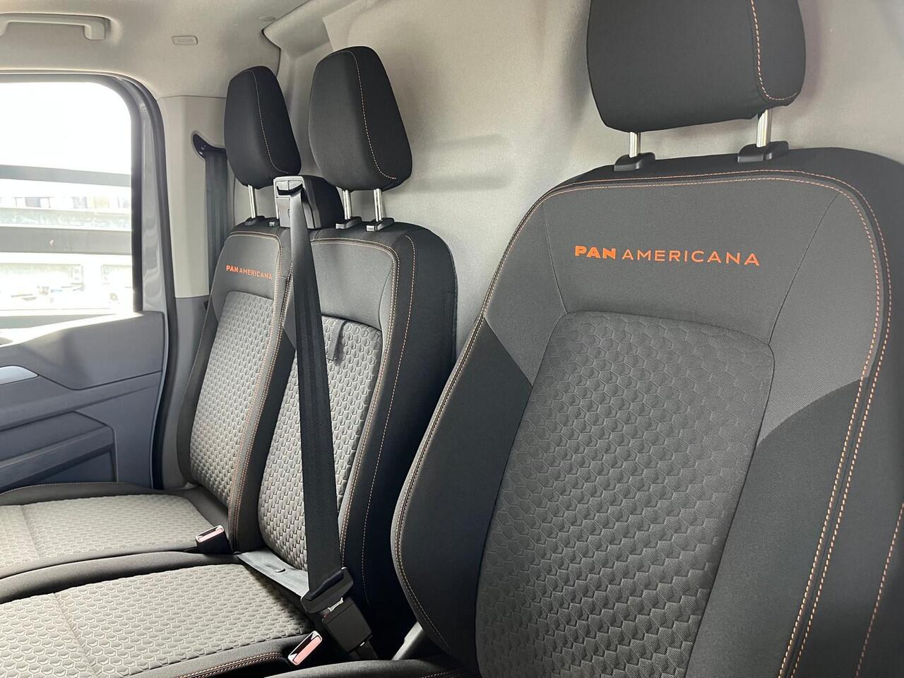 Volkswagen TRANSPORTER Bedrijfswagens PanAmericana L2 2.0 TDI EU6 170 pk 8 versn. auto | 3 neerklapbare dakrails | Achterdeuren zonder ruit | Diefstalalarmsysteem met interieurbeveiliging, noodsirene en wegsleepbeveiliging | Voorruit van gelaagd glas, warmtewerend, isolerend en
