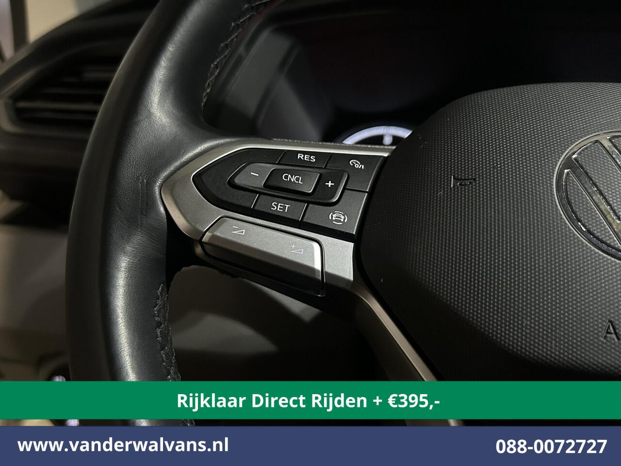 Volkswagen TRANSPORTER 2.0 TDI L2H1 Euro6 *Rijklaar Direct Rijden* Airco | Navigatie | Apple Carplay | Android Auto | Trekhaak Cruisecontrol, Parkeersensoren