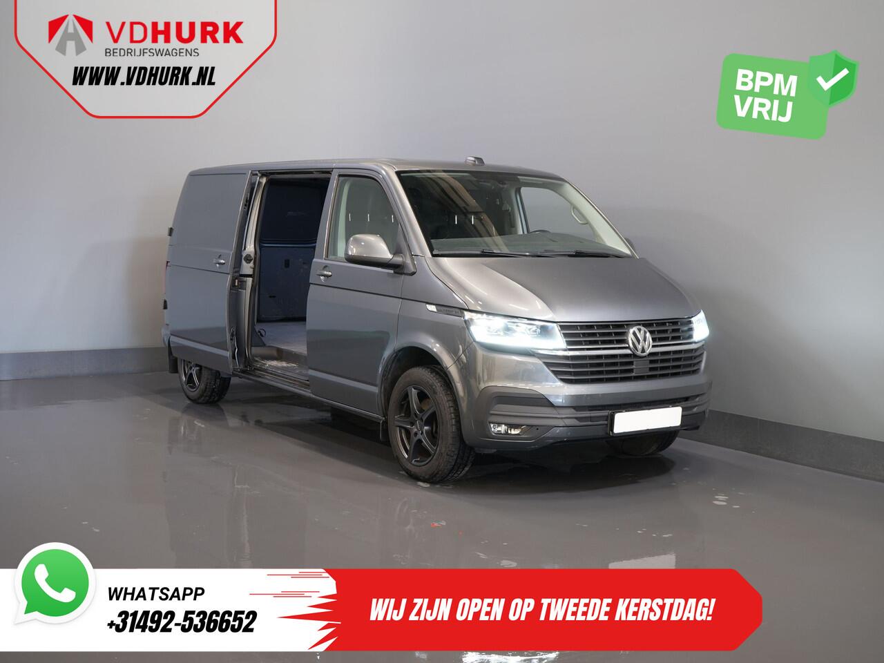 Volkswagen TRANSPORTER T6.1 2.0 TDI 150 pk DSG Aut. L2 BPM VRIJ! LED/ Adapt.Cruise/ Standkachel/ Stoelverw./ Carplay/ Camera/ PDC/ LMV/ Trekhaak/ Airco