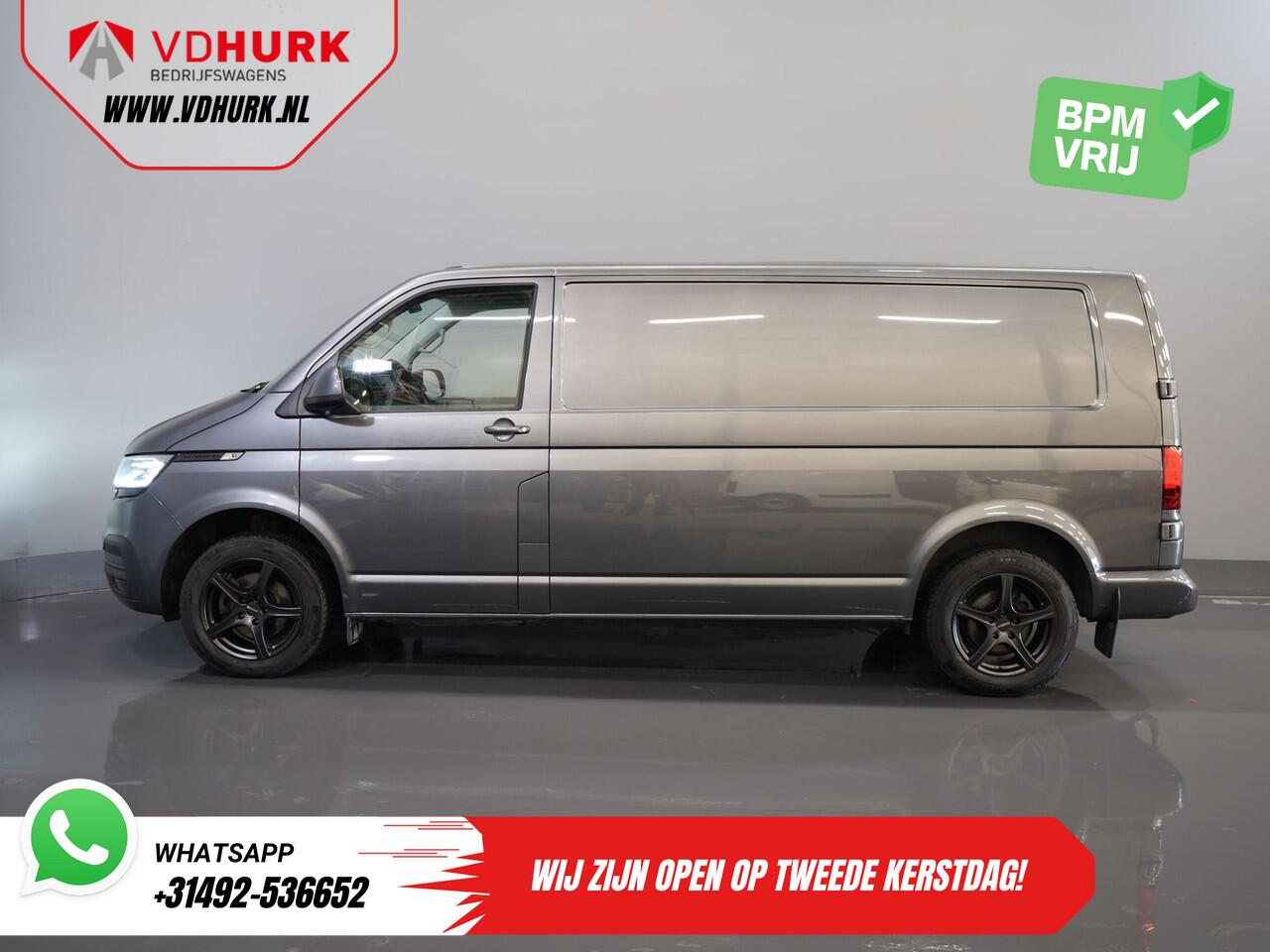Volkswagen TRANSPORTER T6.1 2.0 TDI 150 pk DSG Aut. L2 BPM VRIJ! LED/ Adapt.Cruise/ Standkachel/ Stoelverw./ Carplay/ Camera/ PDC/ LMV/ Trekhaak/ Airco