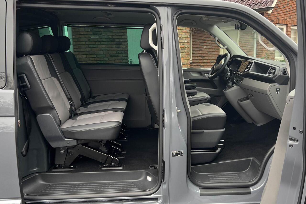 Volkswagen TRANSPORTER T6.1 2.0 TDI 204 PK DSG CARAVELLE L2H1 A-Deuren DUB/CAB ACC | LED | Leder | Apple Carplay/ Android Auto | Privacy glass |