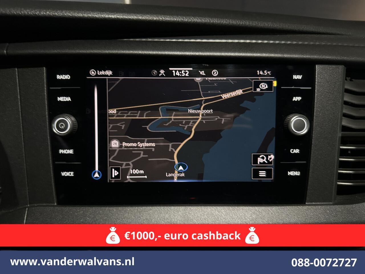 Volkswagen TRANSPORTER 2.0 TDI L2H1 Euro6 *Rijklaar Direct Rijden* Airco | Navigatie | Apple Carplay | Android Auto | Trekhaak Cruisecontrol, Parkeersensoren