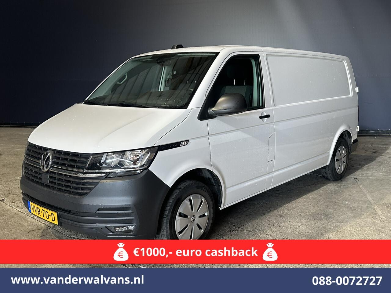Volkswagen TRANSPORTER 2.0 TDI L2H1 Euro6 *Rijklaar Direct Rijden* Airco | Navigatie | Apple Carplay | Android Auto | Trekhaak Cruisecontrol, Parkeersensoren