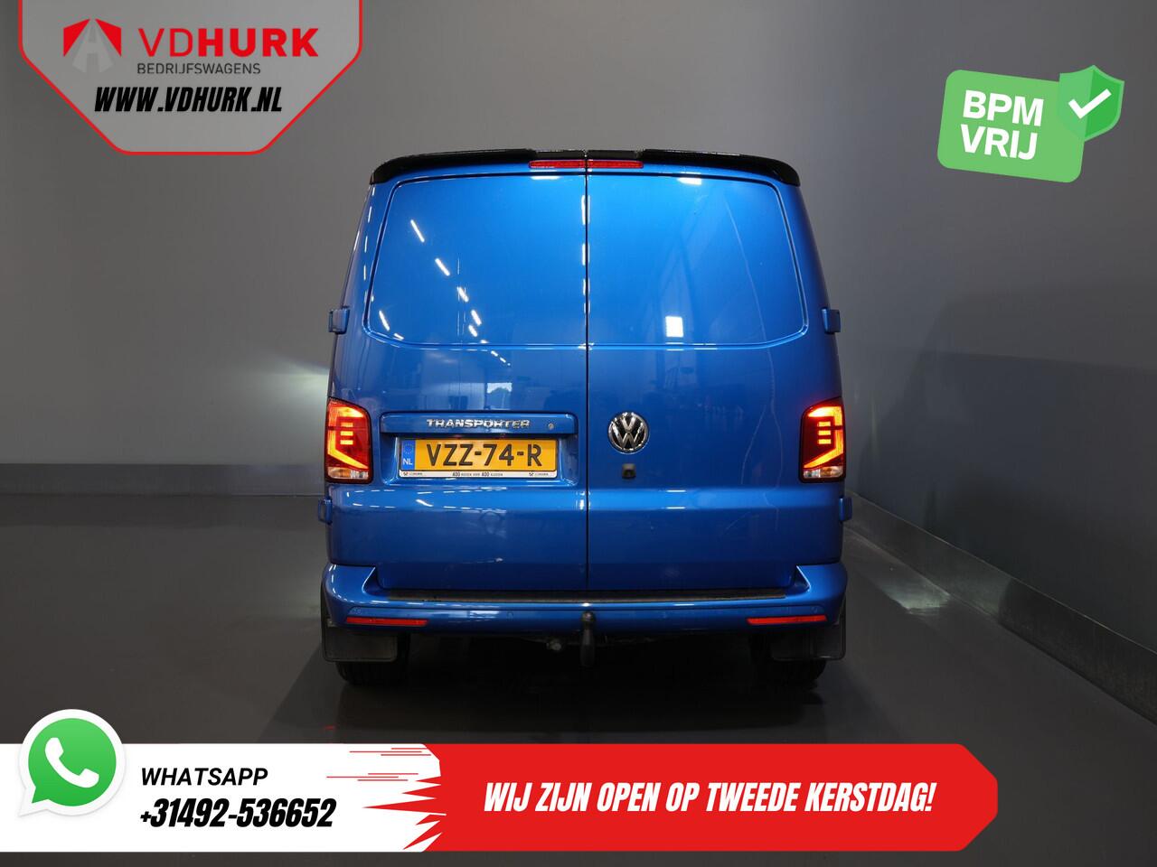 Volkswagen TRANSPORTER T6.1 2.0 TDI 150 pk L2 DSG Aut. Highline BPM VRIJ! Adapt.Cruise/ 19"LMV/ Spoiler/ Sidebars/ 2.5t Trekhaak/ Standkachel/ Stoelverw./ LED/ Carplay/ Navi/ Camera/ PDC/ Airco