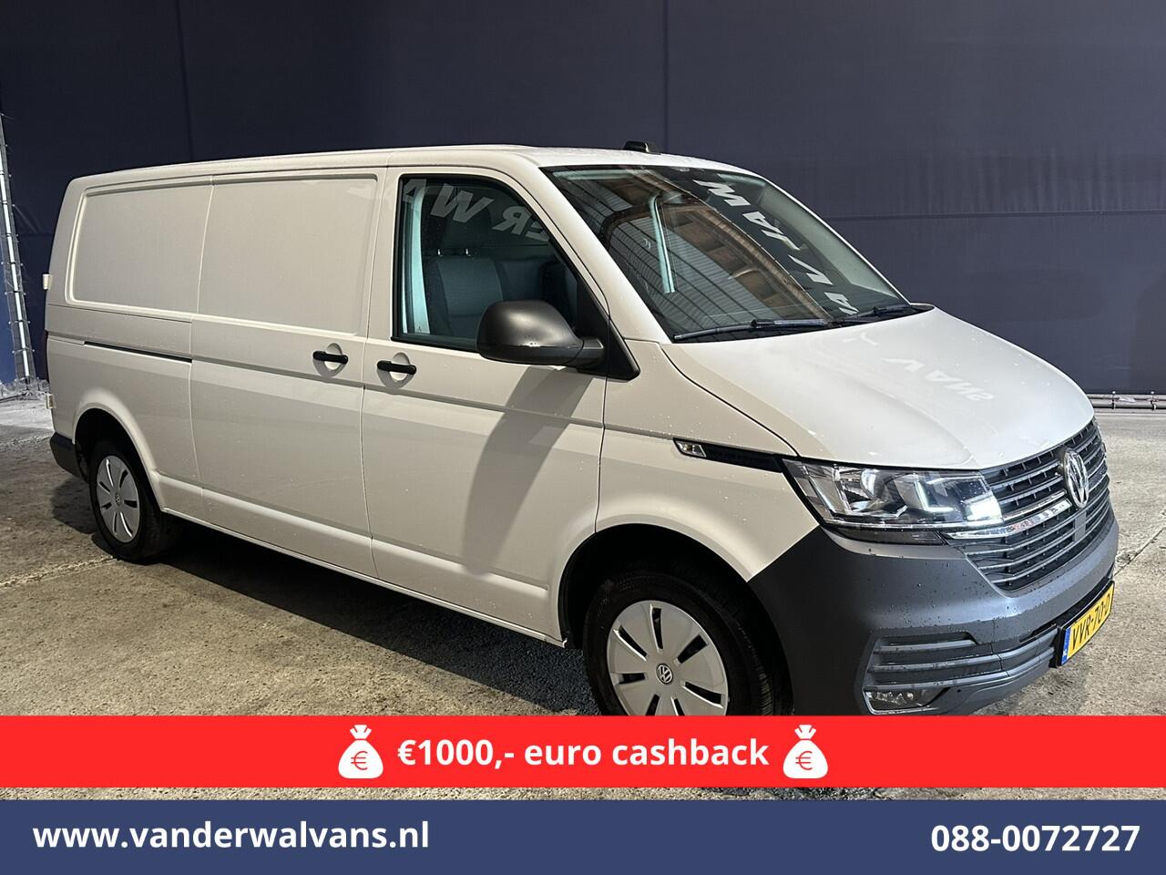 Volkswagen TRANSPORTER 2.0 TDI L2H1 Euro6 *Rijklaar Direct Rijden* Airco | Navigatie | Apple Carplay | Android Auto | Trekhaak Cruisecontrol, Parkeersensoren