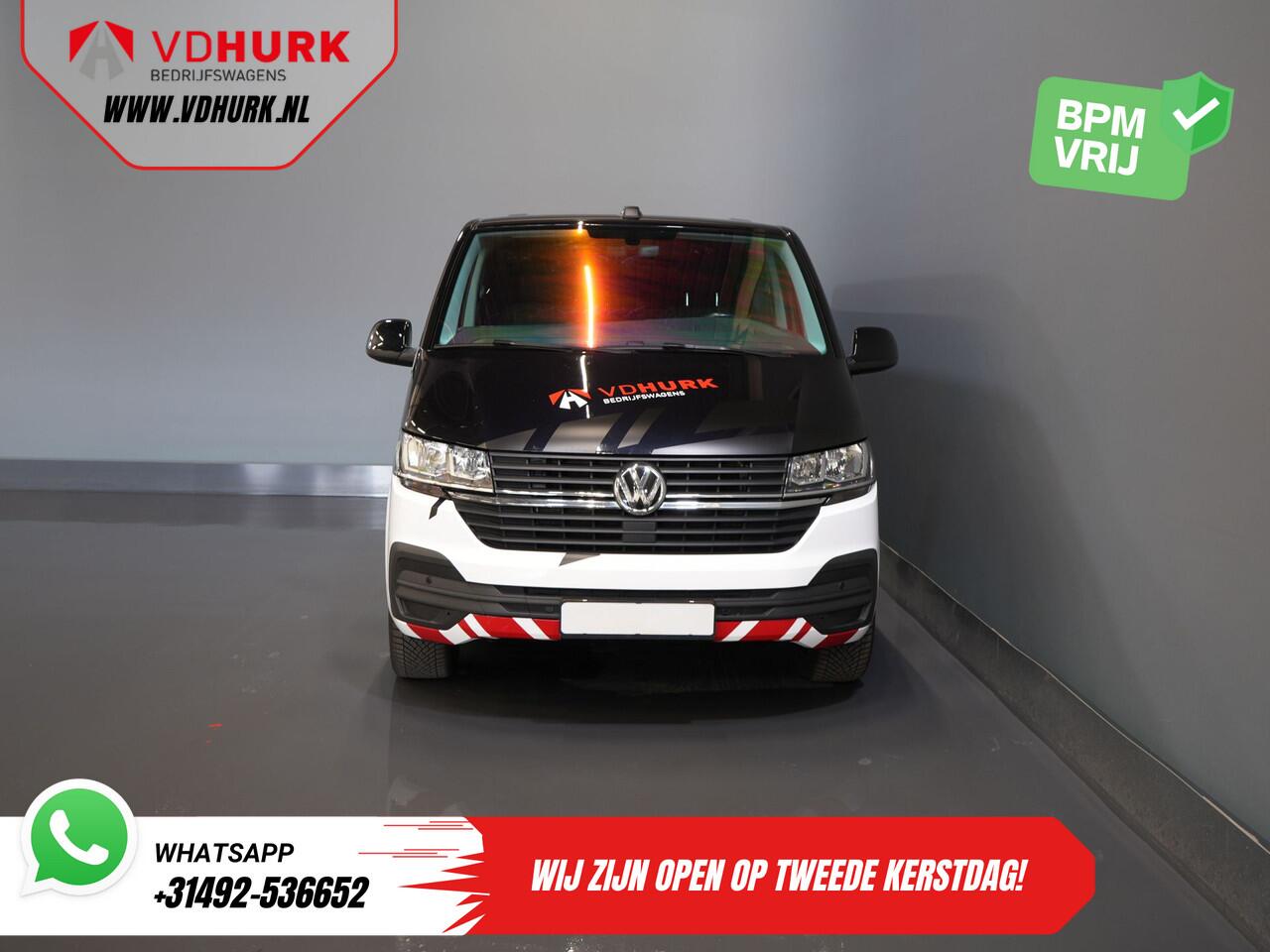 Volkswagen TRANSPORTER T6.1 2.0 TDI 150 pk DSG Aut. L2 DC Dubbel Cabine (DEMO) BPM VRIJ! Adapt. Cruise/ 2.5t Trekhaak/ NAVI/ Carplay/ PDC/ LMV/ Airco