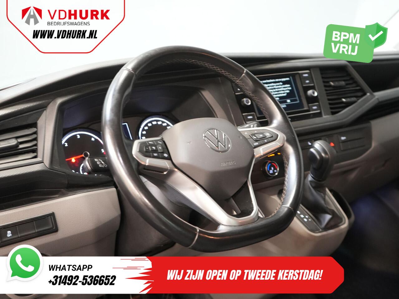 Volkswagen TRANSPORTER 2.0 TDI 150 pk DSG Aut. L2 DC Dubbel Cabine MIXTO/ LED/ Adapt.Cruise/ Standkachel/ Stoelverw./ Carplay/ Camera/ PDC/ LMV/ Trekhaak/ Airco