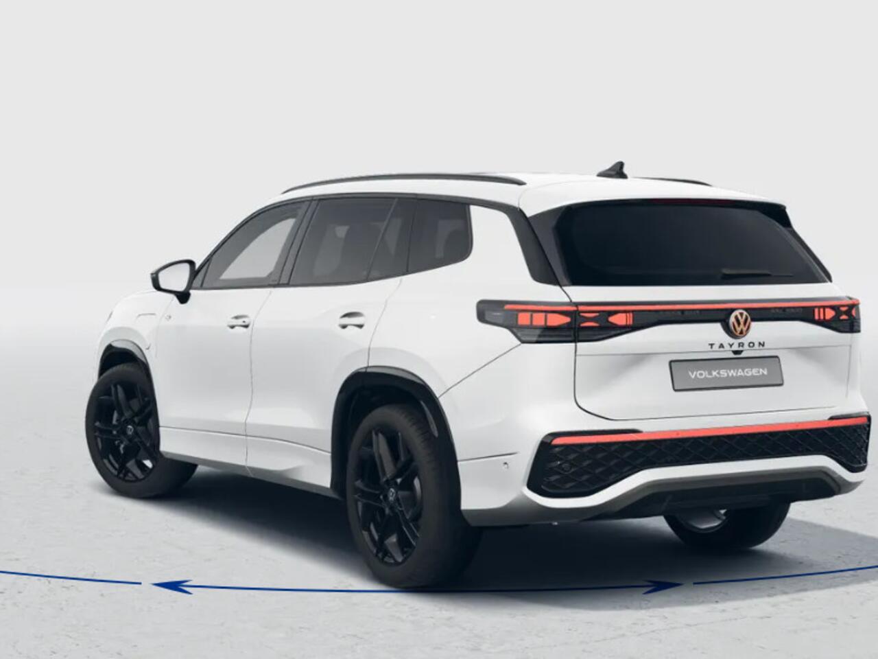 Volkswagen Tayron R-Line Edition 1.5 eHybrid 204 pk 6 versn. DSG · Black Style Pakket · Comfort Pakket · Trekhaak inklapbaar, met elektrische ontgrendeling, incl. aanhangermanoeuvreerhulp Trailer Assist ·