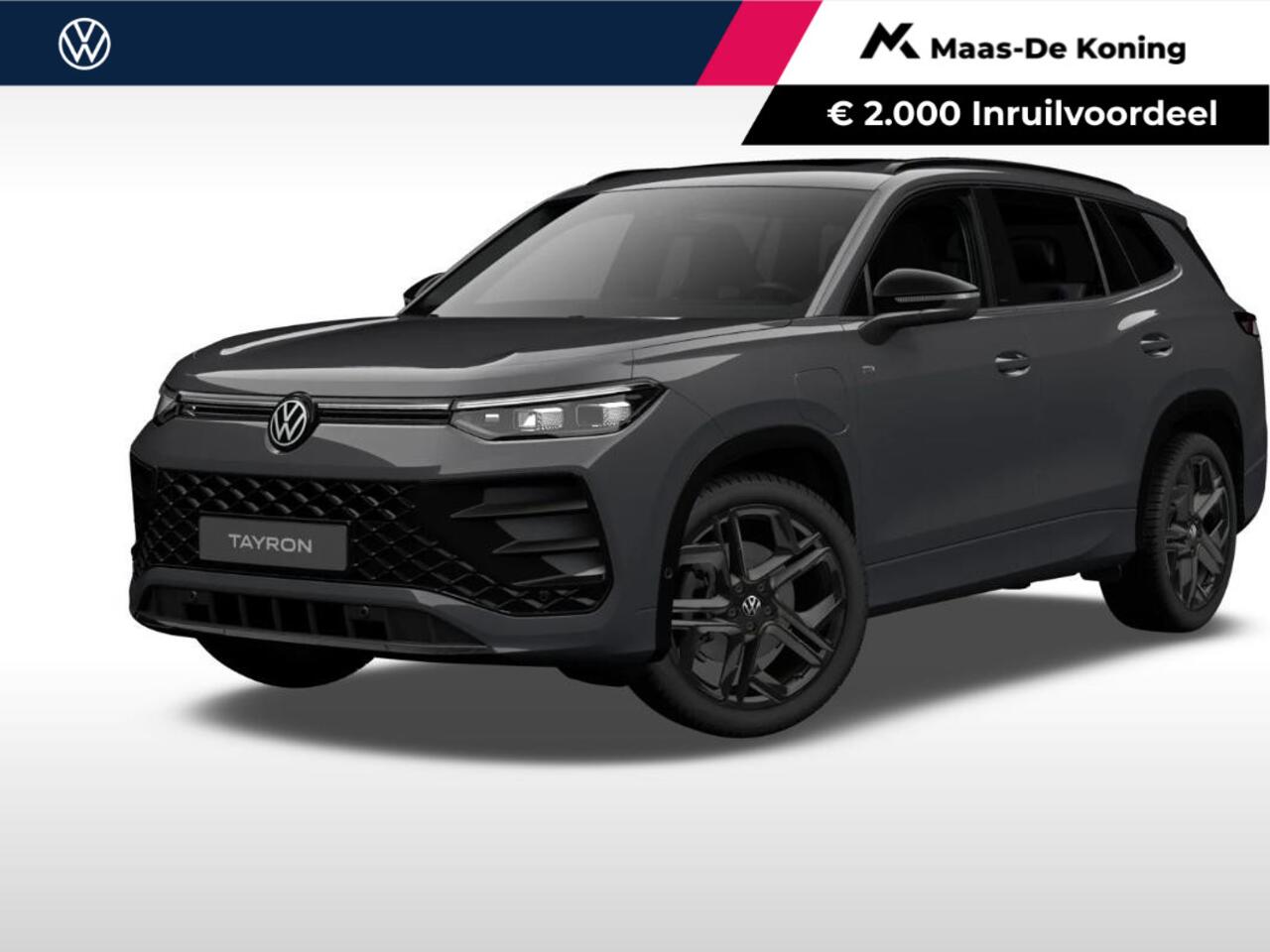 Volkswagen Tayron R-Line-Edition 1.5 eHybrid 204 pk 6 versn. DSG · Assistance pakket plus · Black style pakket · Design pakket · Interieur style pakket · Trekhaak incl. aanhangermanoeuvreerhulp 'trailer assist' ·