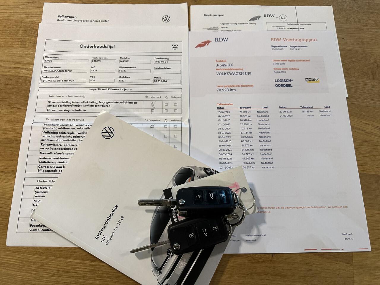 Volkswagen UP! 1.0 BMT move up! 1e eigenaar / RIJKLAAR INCL. GARANTIE!!