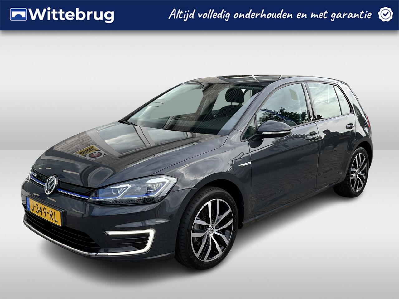 Volkswagen e-Golf E-DITION / SOH 90%/ PARK. SENSOREN/ ADAPT. CRUISE/ LED/ NAVI/ CLIMA/ DAB/ BLUETOOTH/ LEDER MULTI FUNCT. STUURWIEL/ 17" LMV