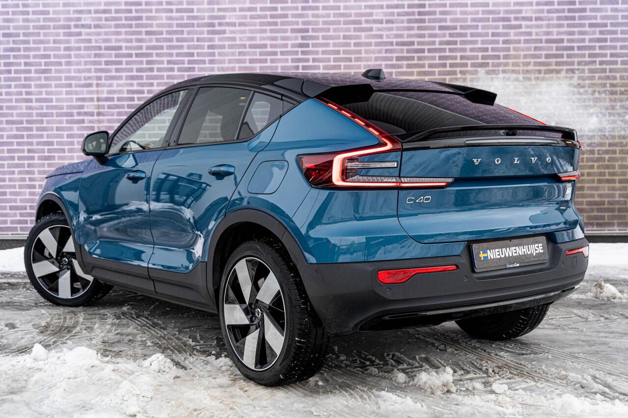 Volvo C40 Recharge Twin Intro Edition 78 kWh | 360 Camera | Stuur-/Stoelverwarming | Adaptive Cruise Control | Keyless Entry | Getint Glas | 20" Wielen | Apple Carplay |