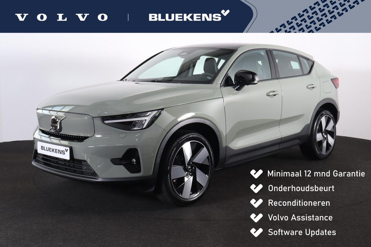 Volvo C40 Single Motor Extended Range Ultimate 82 kWh - Panoramadak - IntelliSafe Assist & Surround - 360º Camera - Verwarmde voorstoelen, stuur & achterbank - Parkeersensoren voor & achter - Elektr. bedienb. voorstoelen met geheugen links - Draadloze tel. lader - 