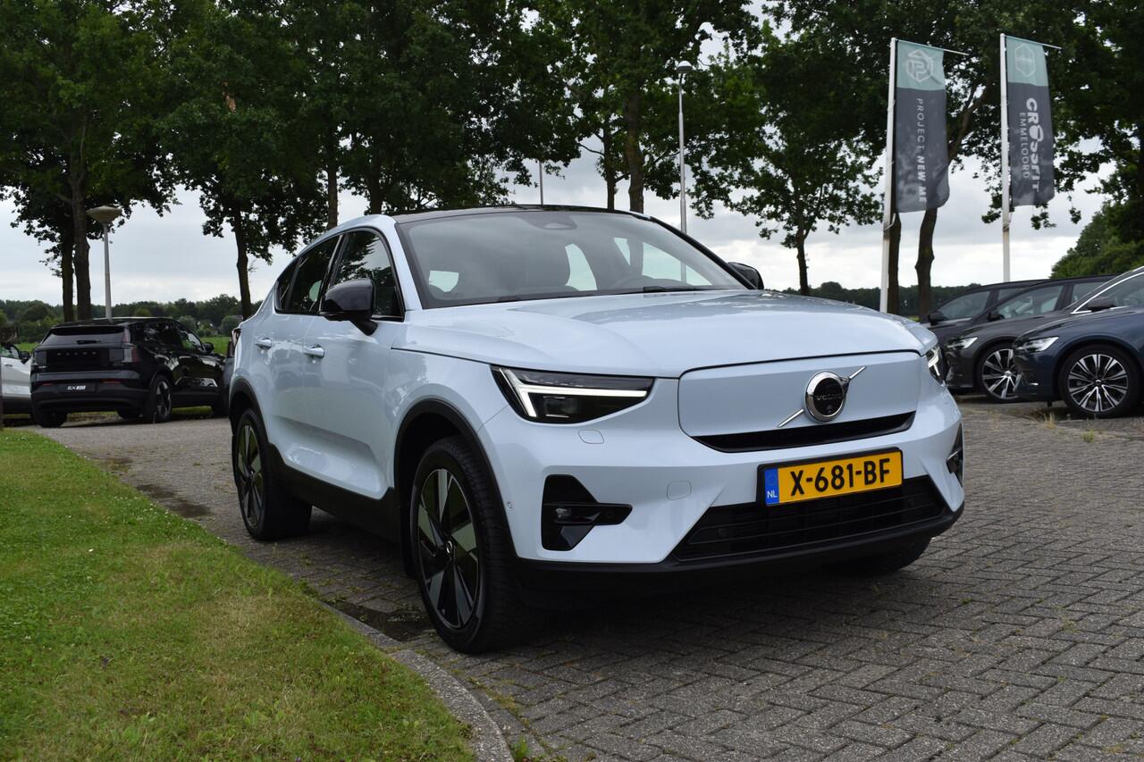 Volvo C40 Recharge Twin Ultimate 82 kWh 408 PK Woolblend | ACC | Pano Dak | Trekhaak | Stoel Stuur verwarming |360 Camera | 19 inch