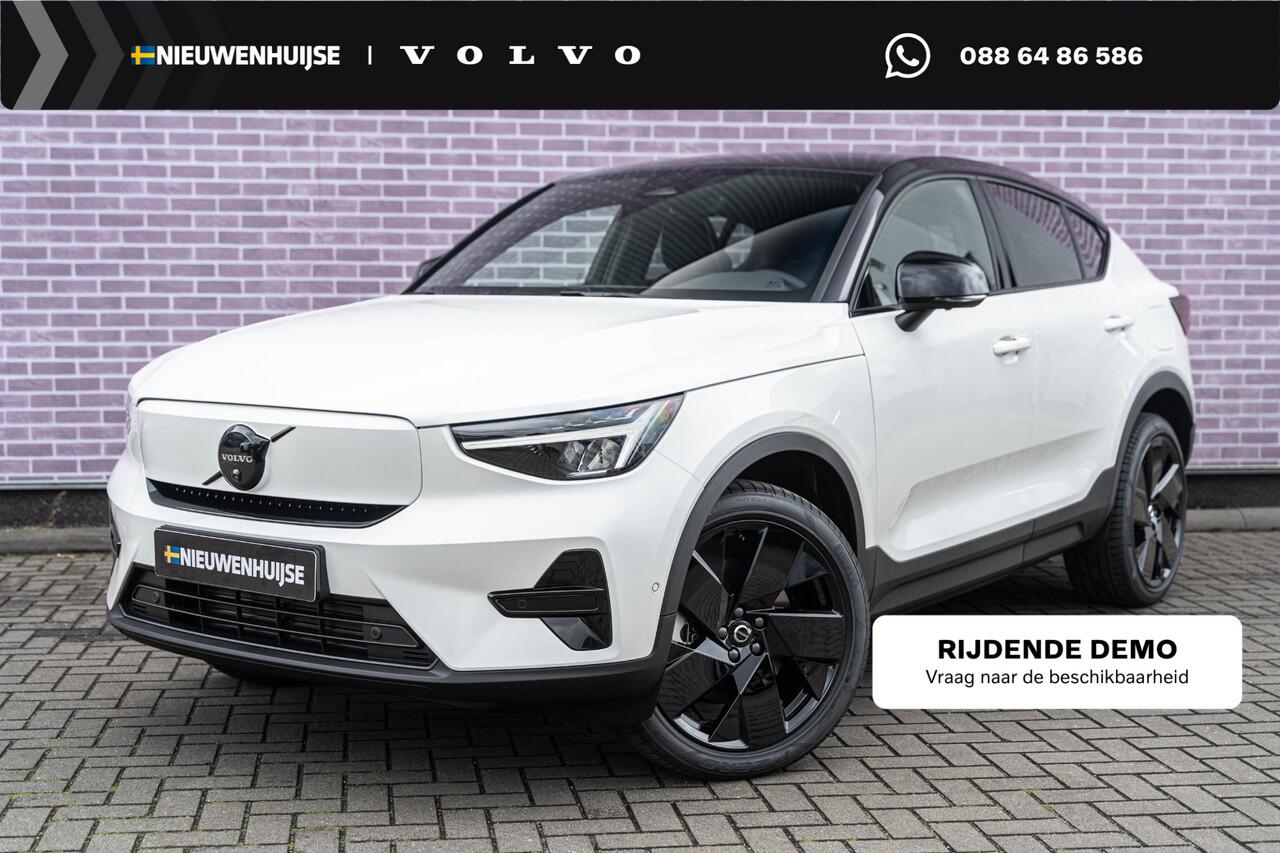 Volvo EC40 Extended Range Ultra Black Edition | Google | Long Range | Luxe Bekleding | Memory | Elek. Stoelen | 360 Camera | Panoramadak | Keyless | Getint Glas