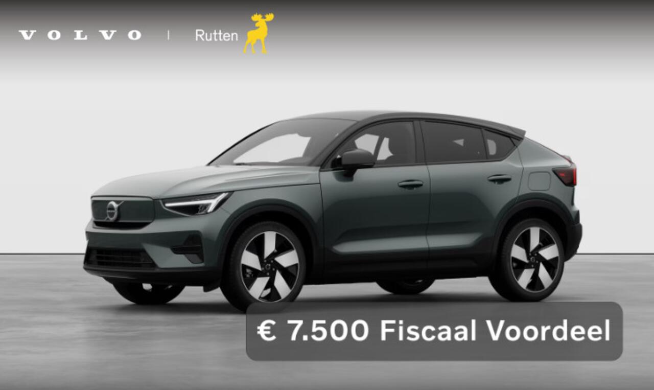 Volvo EC40 252PK Automaat Single Ext. Range Plus / Modeljaar 2026 / Adaptive cruise control / Pilot assist / BLIS / Stoel en stuur verwarming / Elektrische achterklep / Parkeersensoren met camera / Google infotainment / Panoramadak