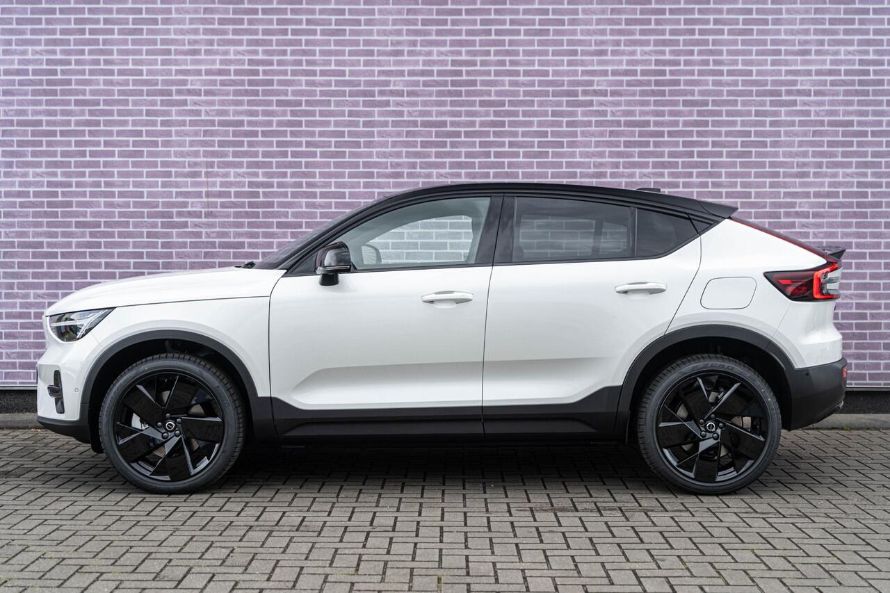 Volvo EC40 Extended Range Ultra Black Edition | Google | Long Range | Luxe Bekleding | Memory | Elek. Stoelen | 360 Camera | Panoramadak | Keyless | Getint Glas