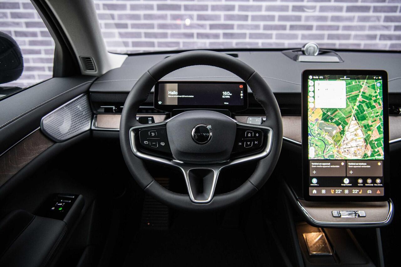 Volvo ES90 Single Motor Extended Range Ultra | Pilot Assist Pack | 22" | Bowers & Wilkins | Chrome Pack | Luchtvering | HD Pixel LED | Elektrochromatisch panoramadak | Gelamineerd Glas | Soft Close | Luxe middenarmsteun achter | Ventilatiestoelen voor & achter | Mas