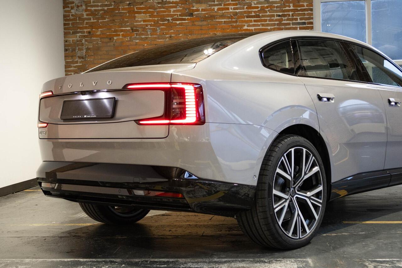 Volvo ES90 Single Motor Ext. R. Ultra Launch Edition 92 kWh | Luchtvering | Elektrochromatisch panoramadak | Geventileerde voor- en achterstoelen | Bowers & Wilkins | Pilot assist | 22 inch. lichtmetalen velgen | Stoel- /stuurwielverwarming | Verwarmde achterbank