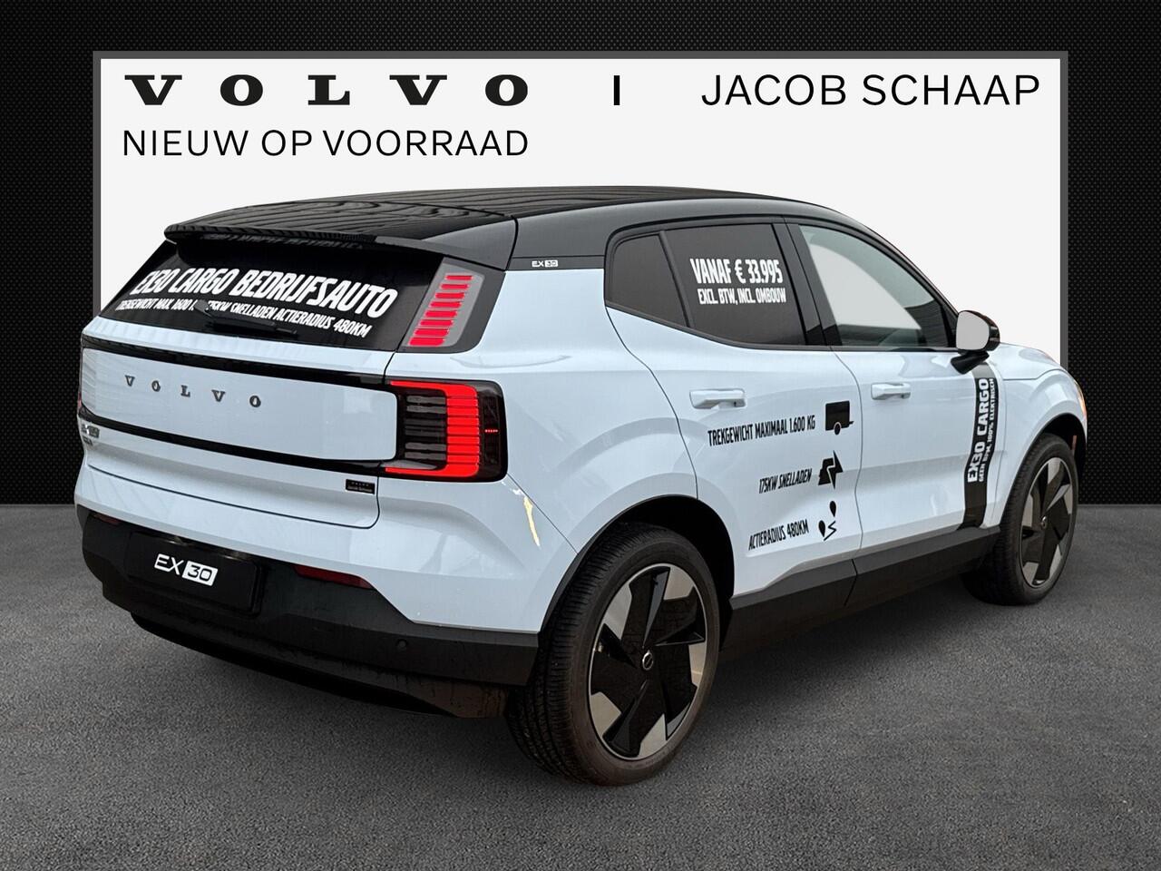 Volvo EX30 Extended Range Plus 69 kWh / Volvo EX30 Cargo Bedrijfsauto /